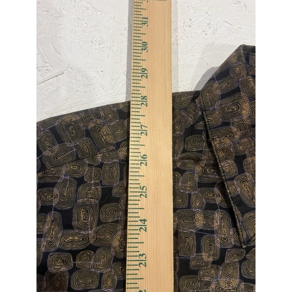 Tori Richard Hawaiian Shirt Medium Mens Cotton Lawn Abstract Floral Hawaiian - Picture 8 of 9